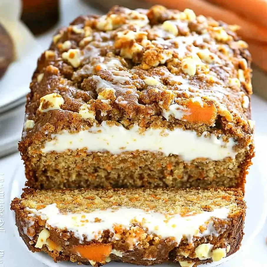 A flavorful slice of soft carrot bread with cheese filling.