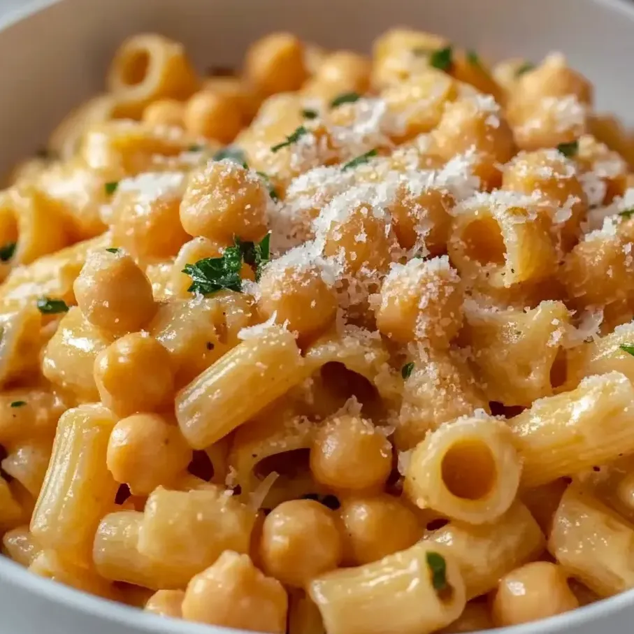 A comforting bowl of ceci pasta dish.
