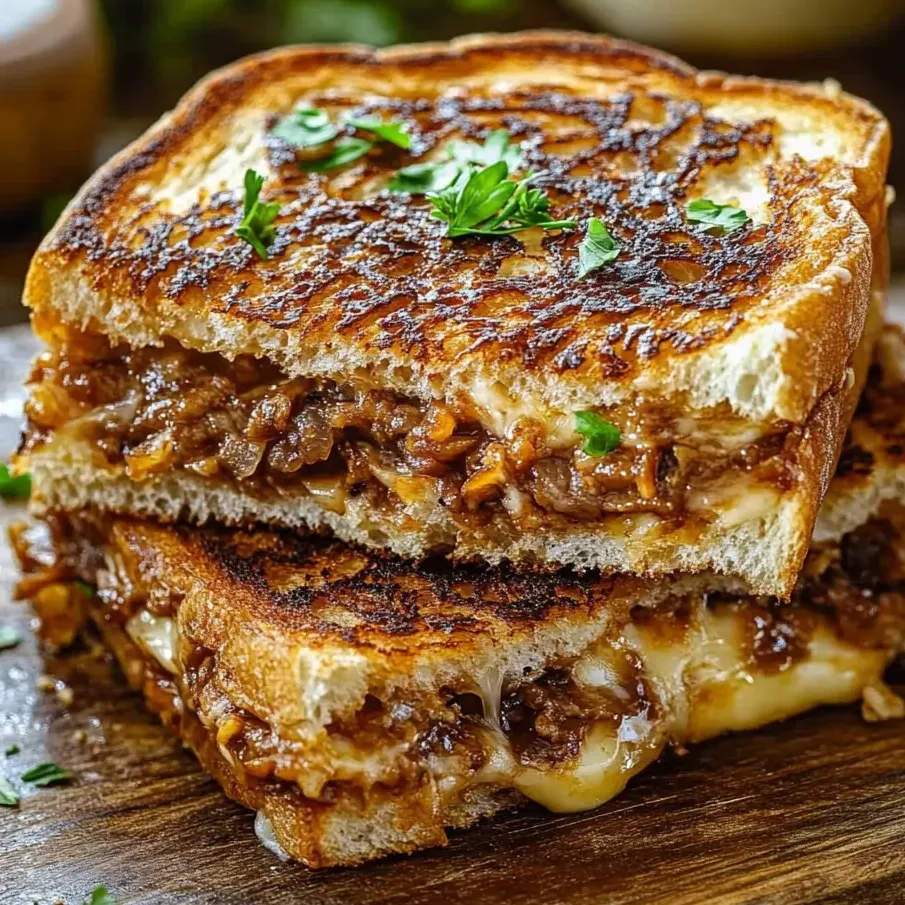 A toasted sandwich stuffed with meat and cheese.