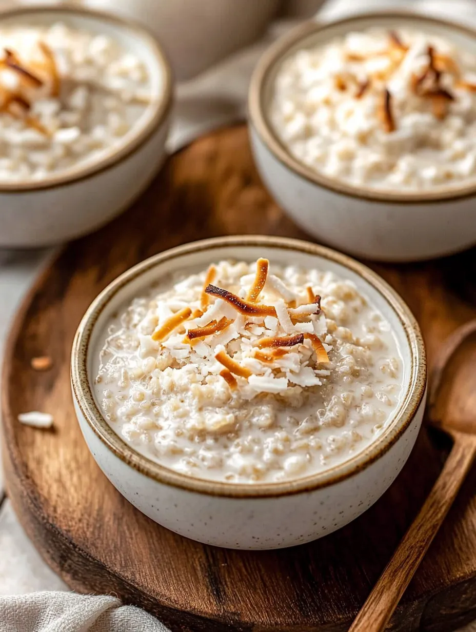 A bowl of velvety coconut rice delicacy creation.