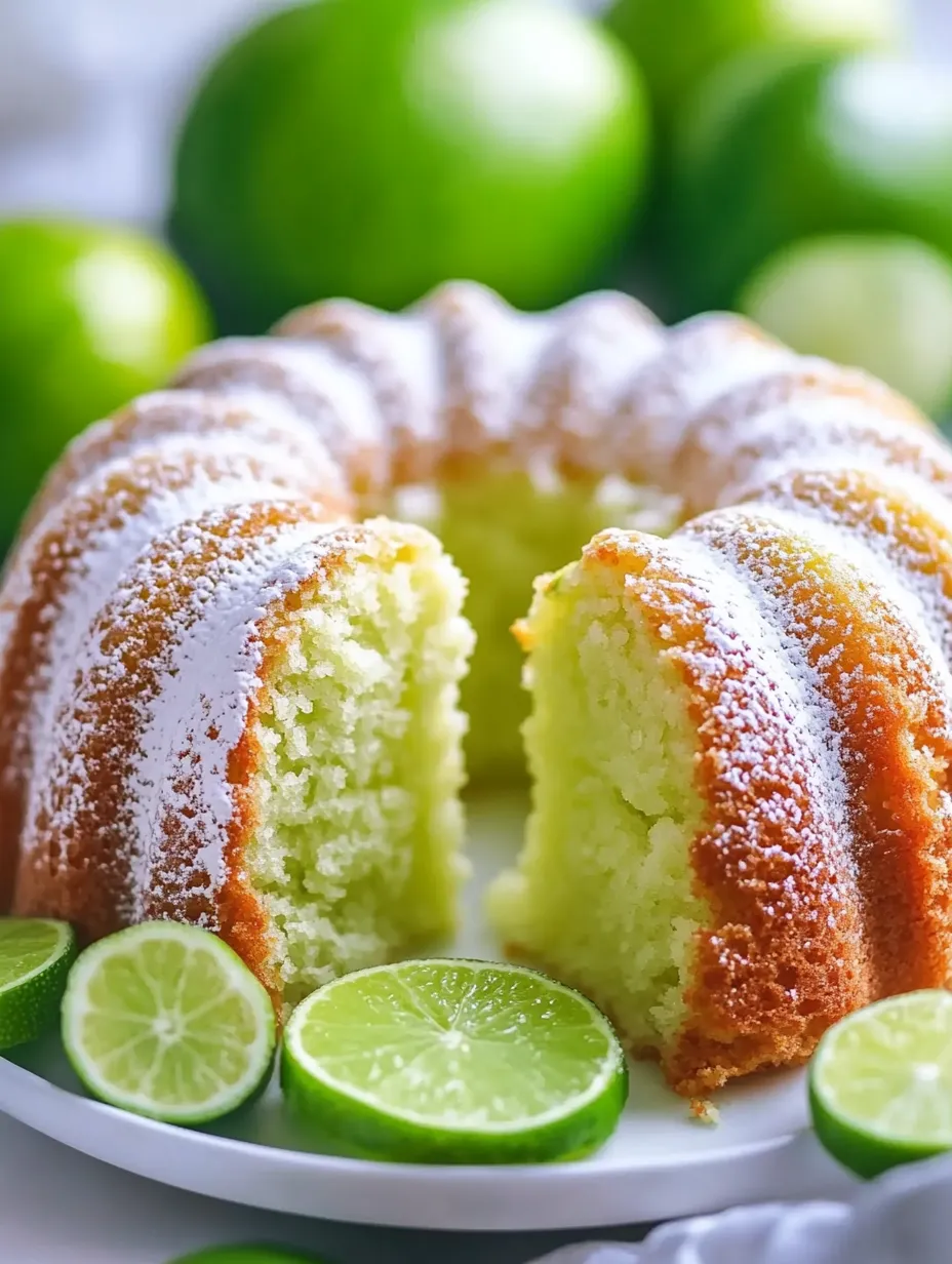 A slice of key lime pound cake.