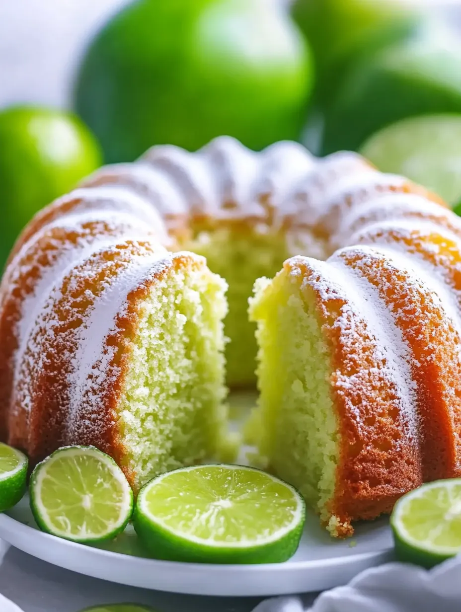 A slice of key lime pound cake.