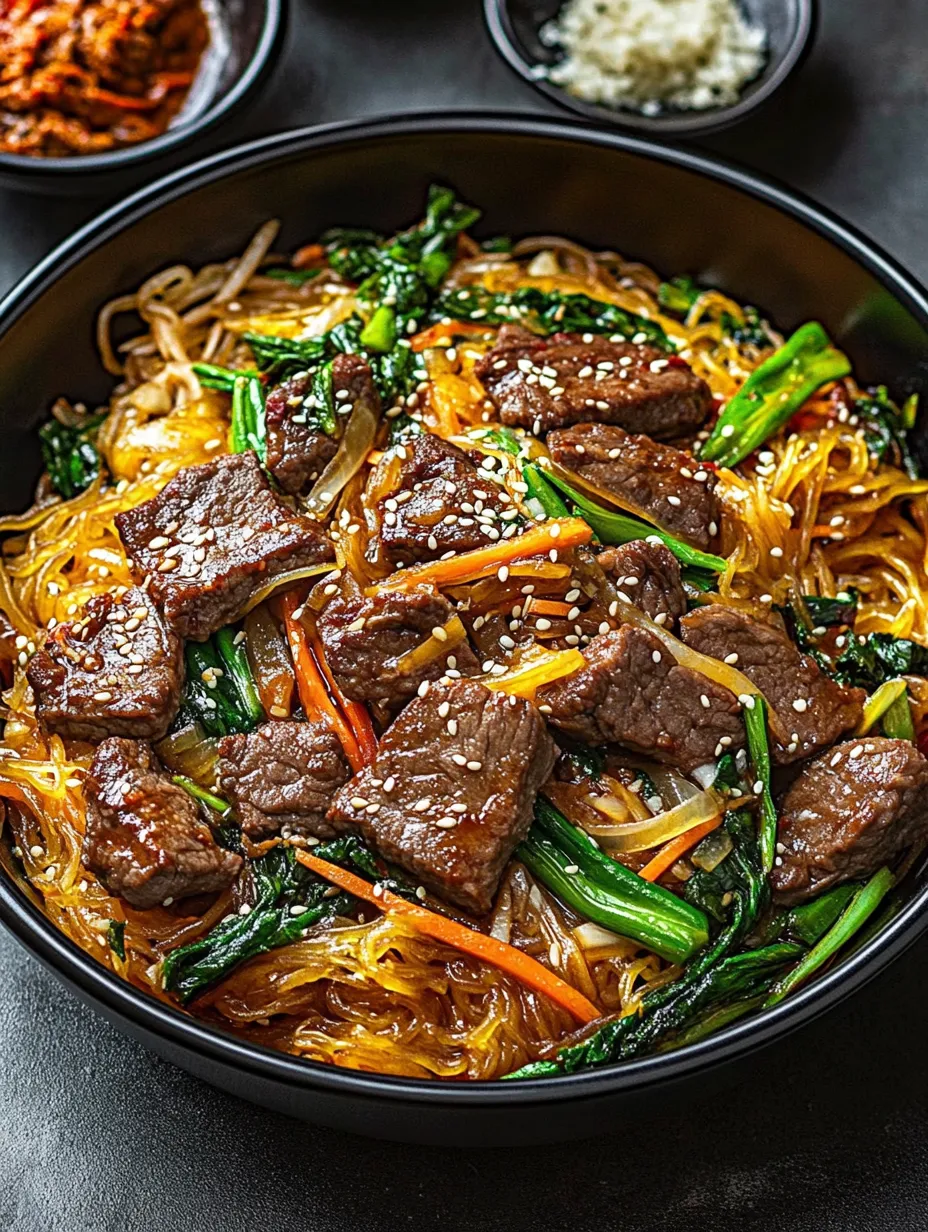 A bowl packed with meat and veggies on glass noodles.