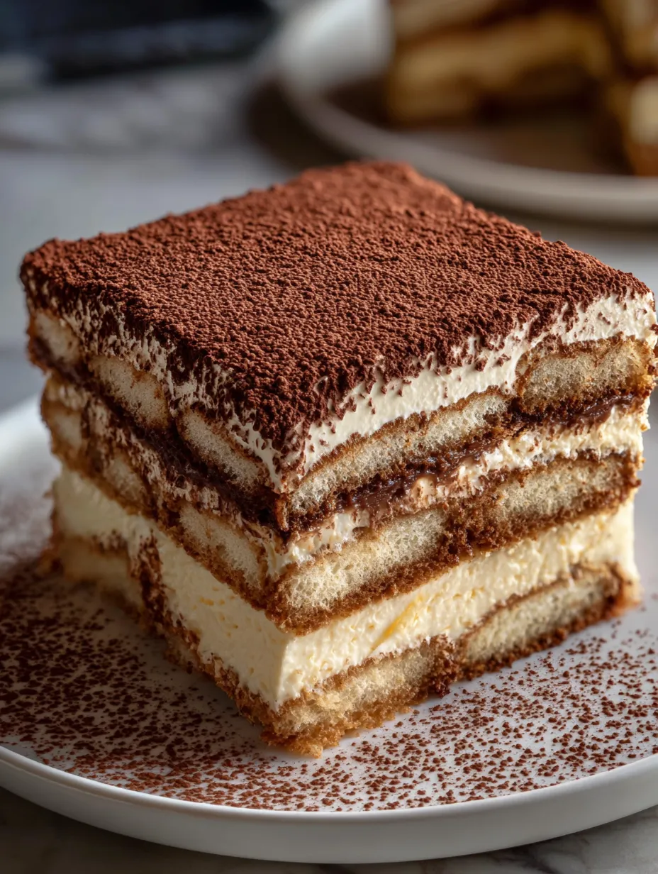 A slice of cake with chocolate and white frosting.