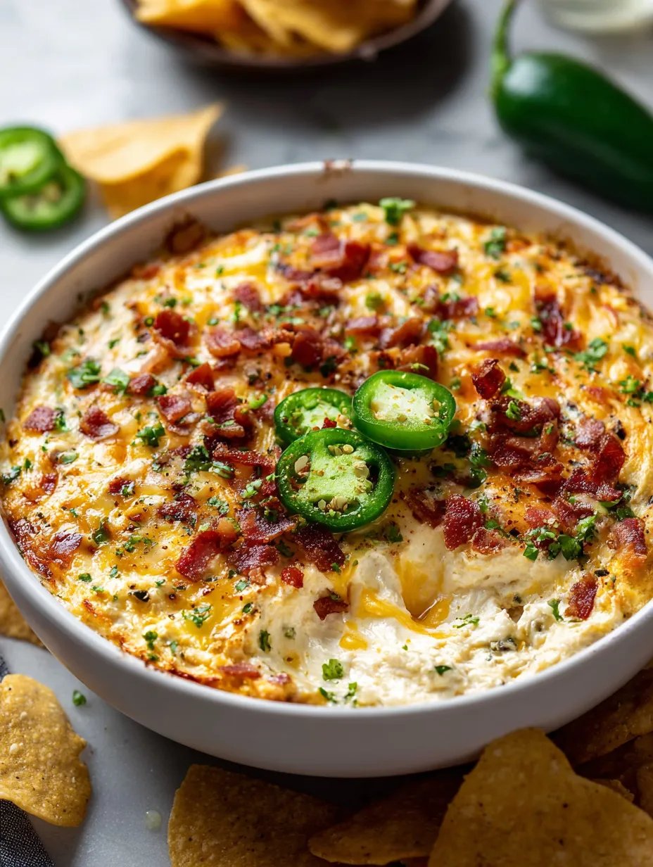 Bowlful with sliced jalapenos on top, ready to serve.