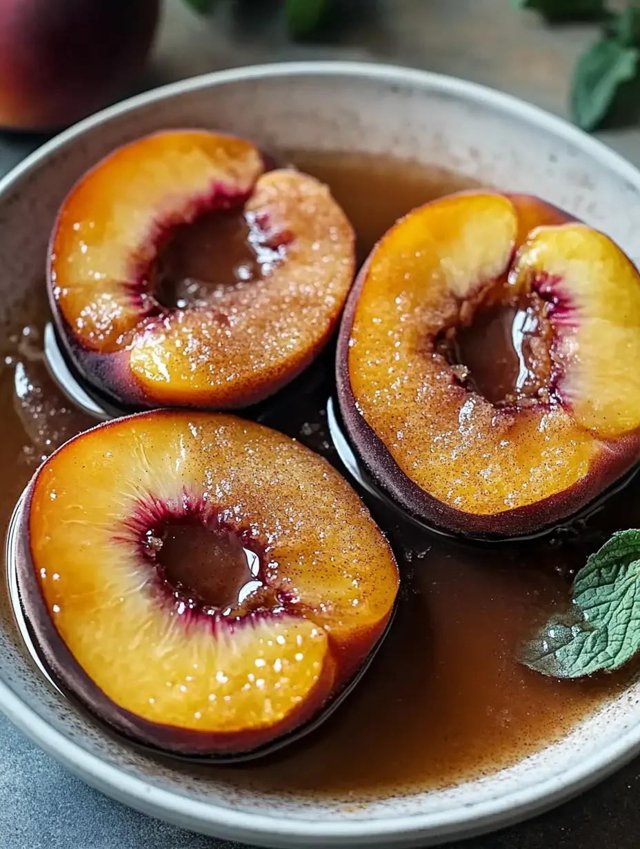 Peaches in a bowl.