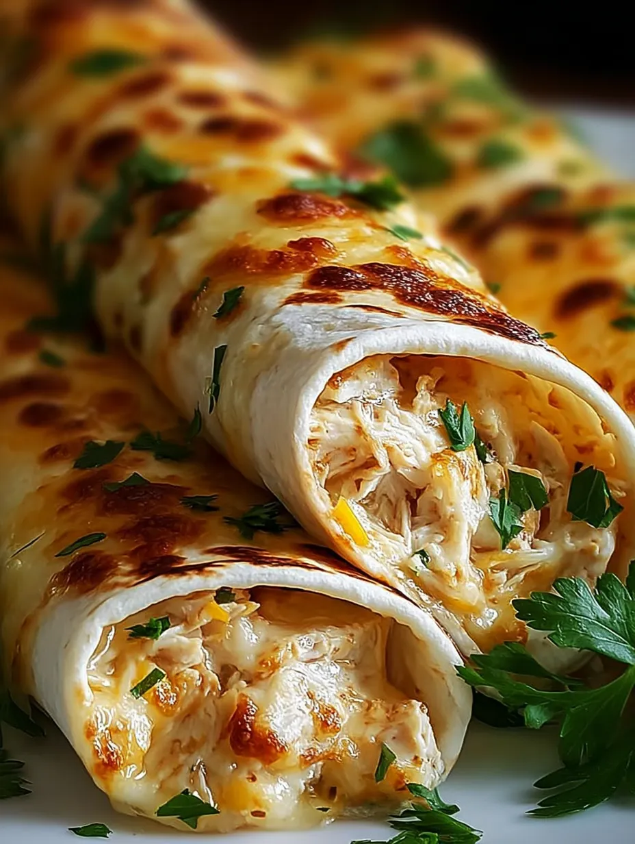 A plate has a burrito with a melty cheese-filled wrap beside it.