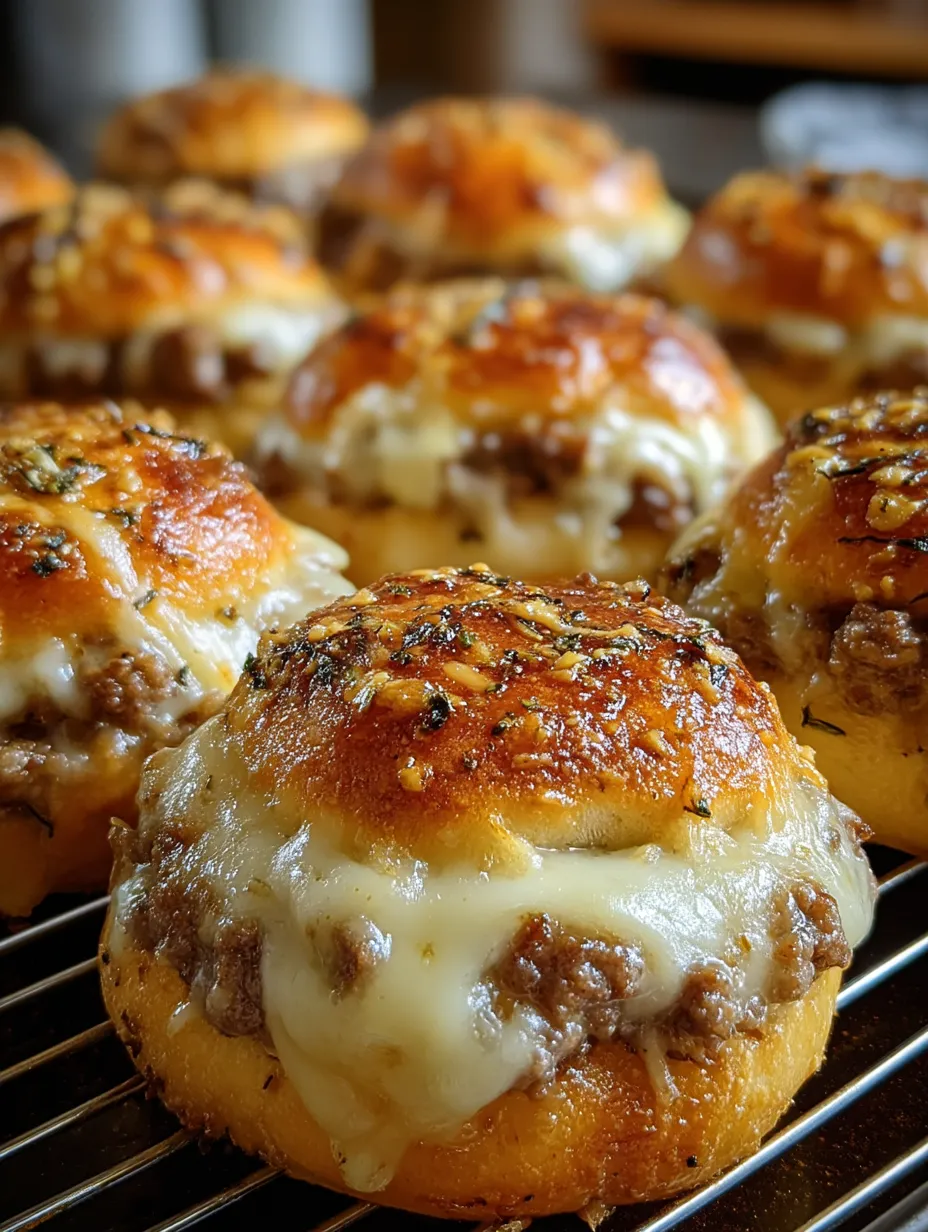A tray of meatballs with cheese.