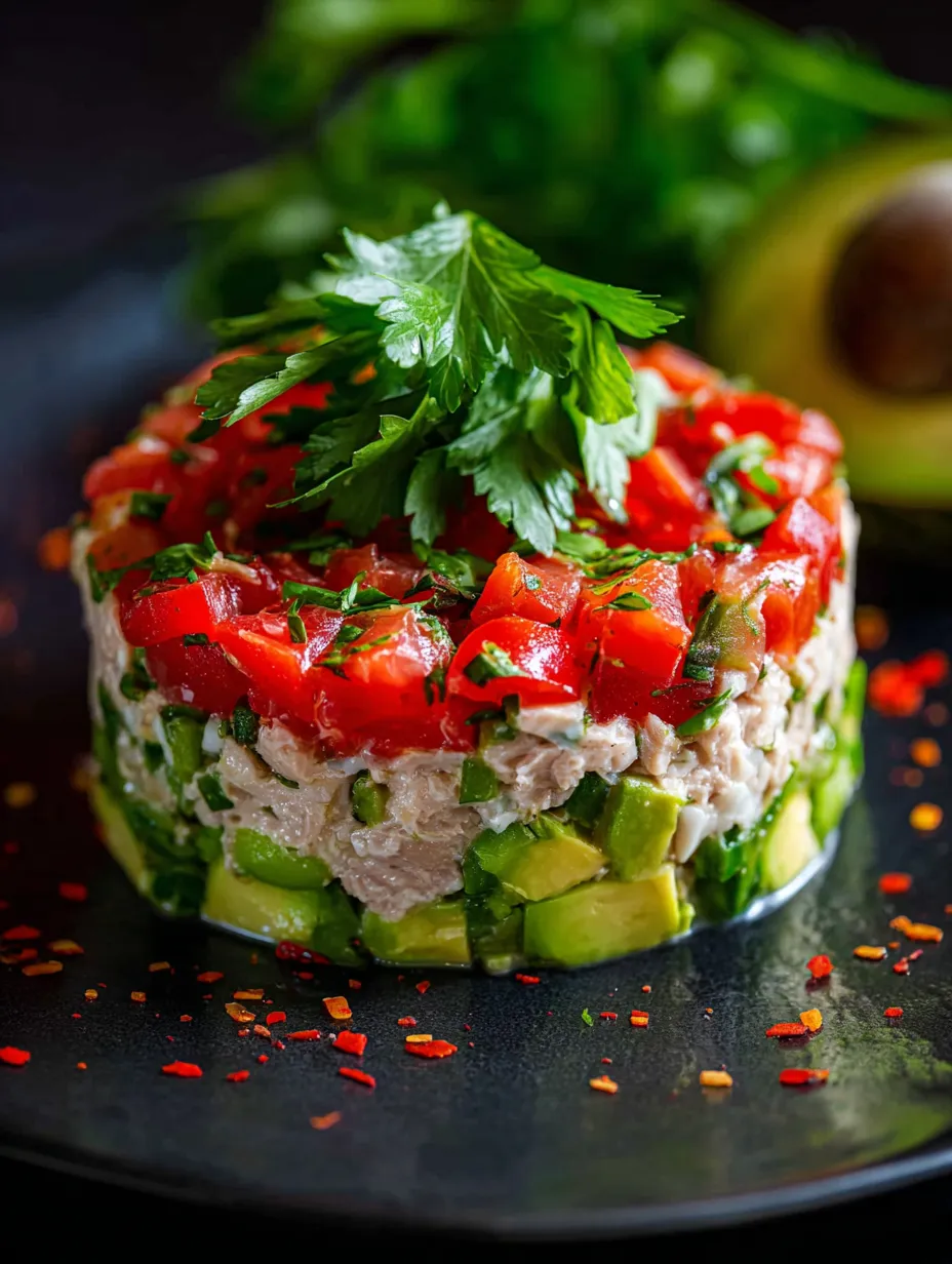 Food on a plate with a splash of green herbs.