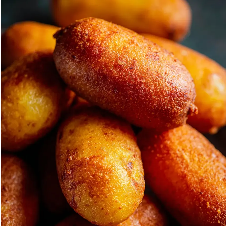 A pile of fried potatoes.