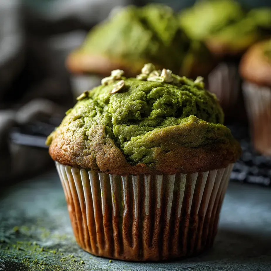 A green-frosted cupcake on a plate.