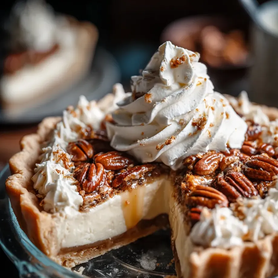One slice of pie topped with whipped cream.