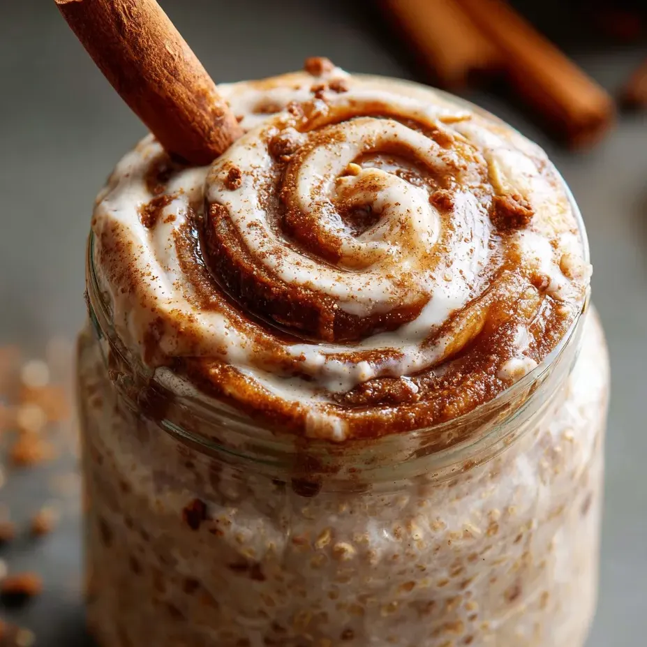Creamy treat in a glass jar.