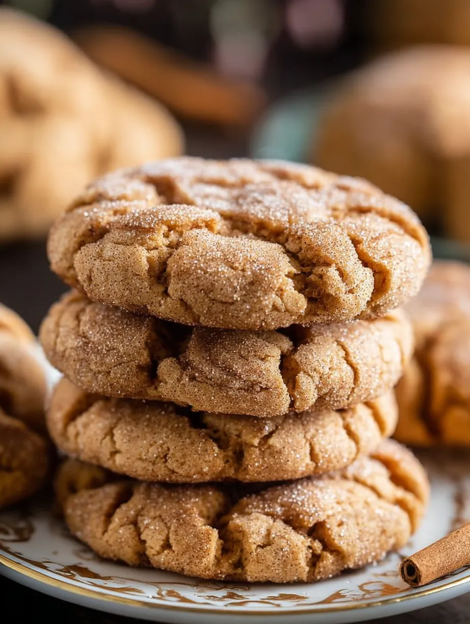 A stack of cookies with sugar on top.