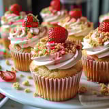 Strawberry Crunch Cupcakes