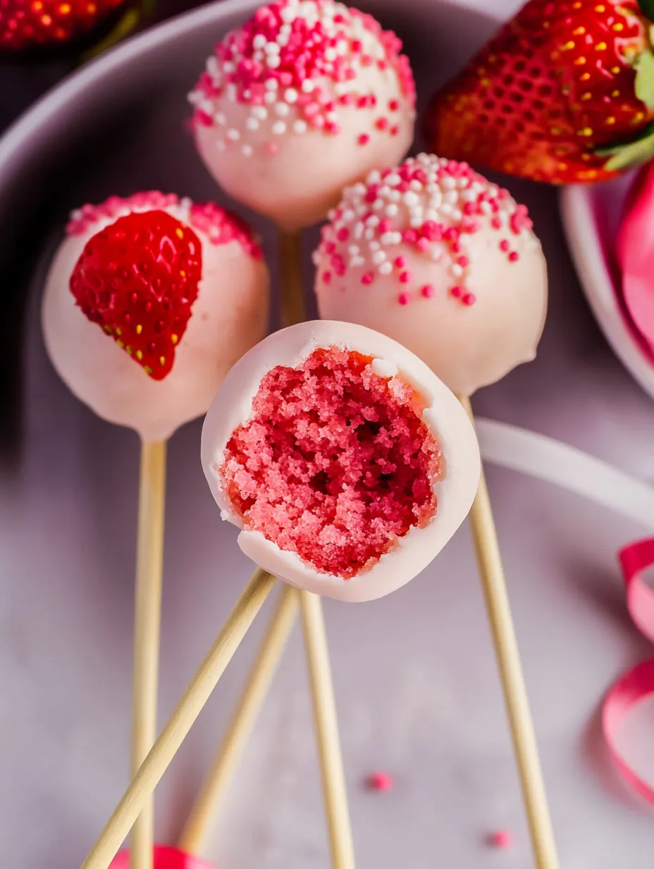 Easy Strawberry Cake Pops RECIPE