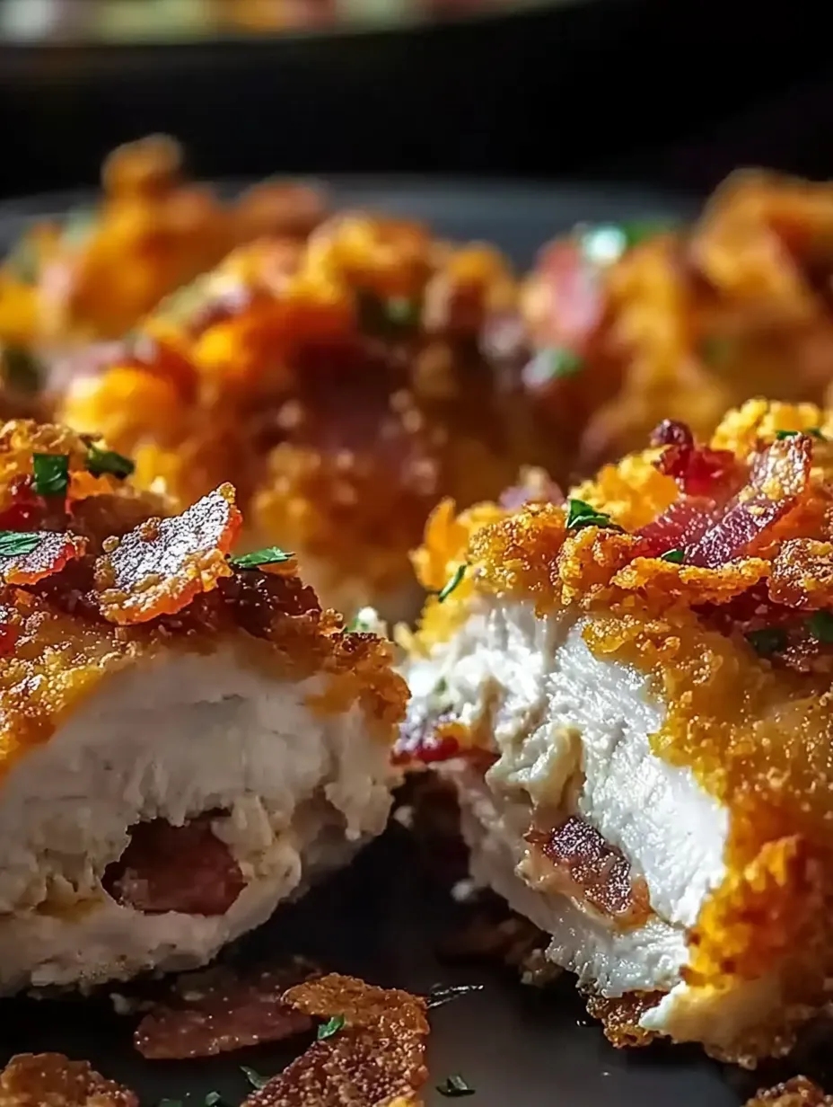 Easy Cream Cheese and Bacon Stuffed Doritos Chicken Recipe