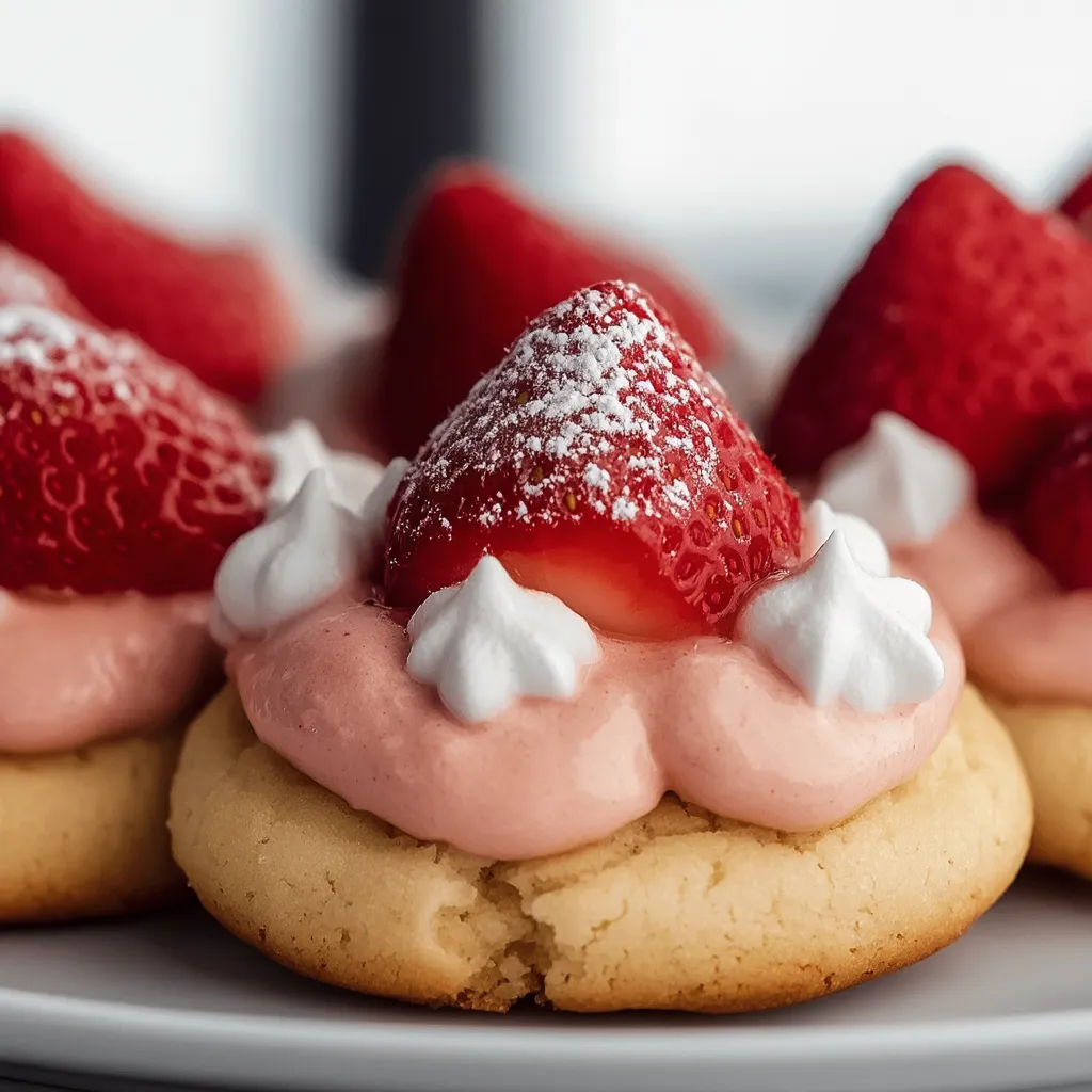 Valentine’s Strawberry Kiss Cookies