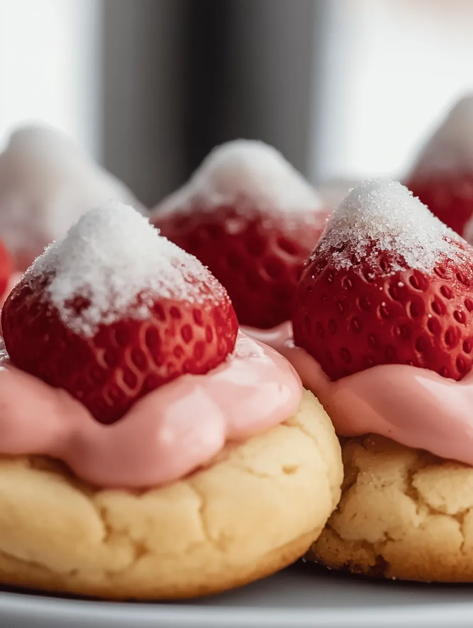 Valentine’s Strawberry Kiss Cookies Recipe