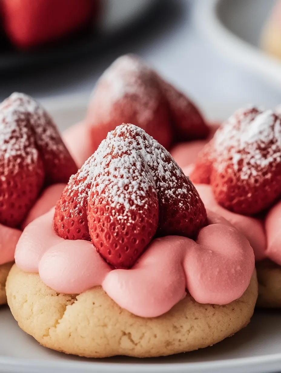 Easy Valentine’s Strawberry Kiss Cookies Recipe