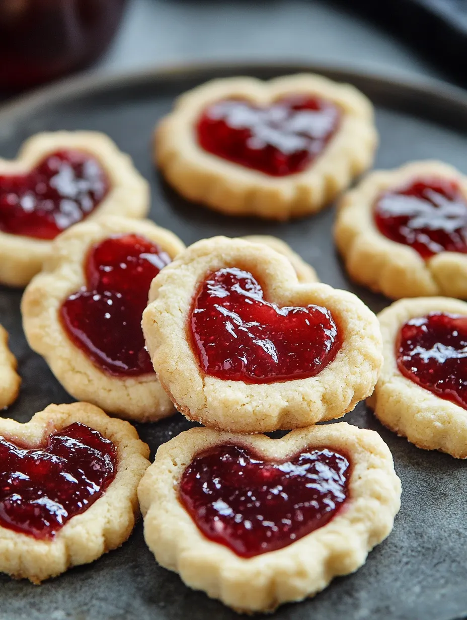 Easy Heart Jam Cookies Recipe