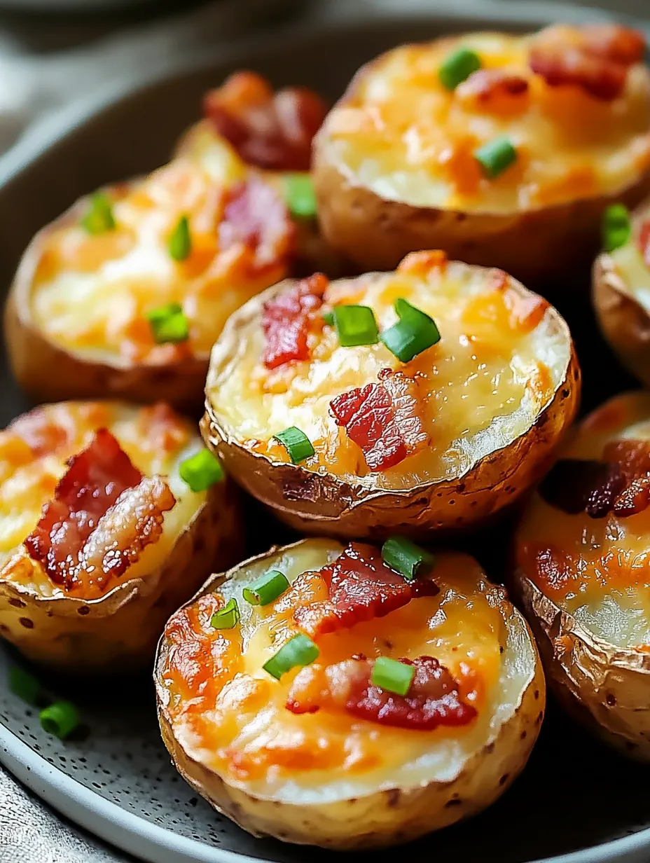 Easy Cheesy Bacon Potato Bites Recipe