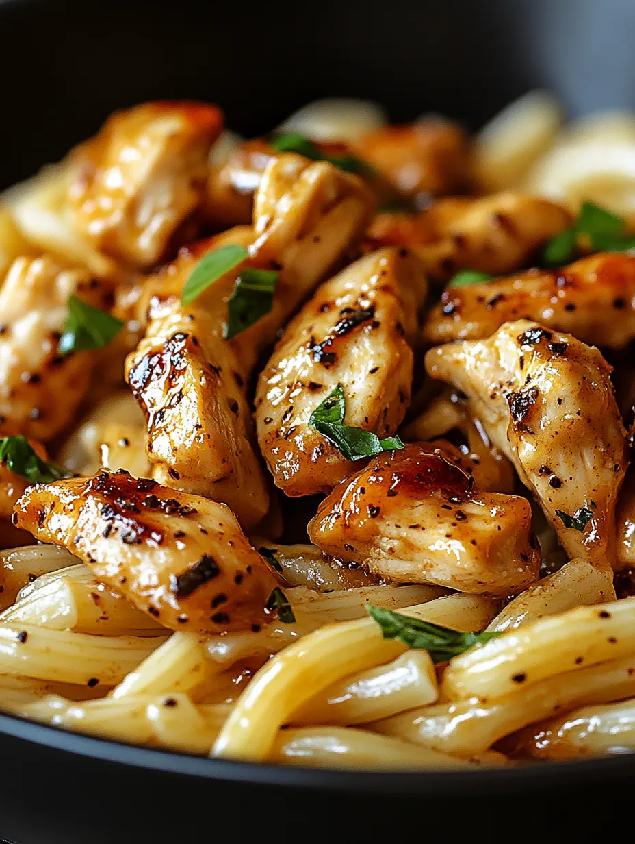 Honey Pepper Chicken Pasta Recipe