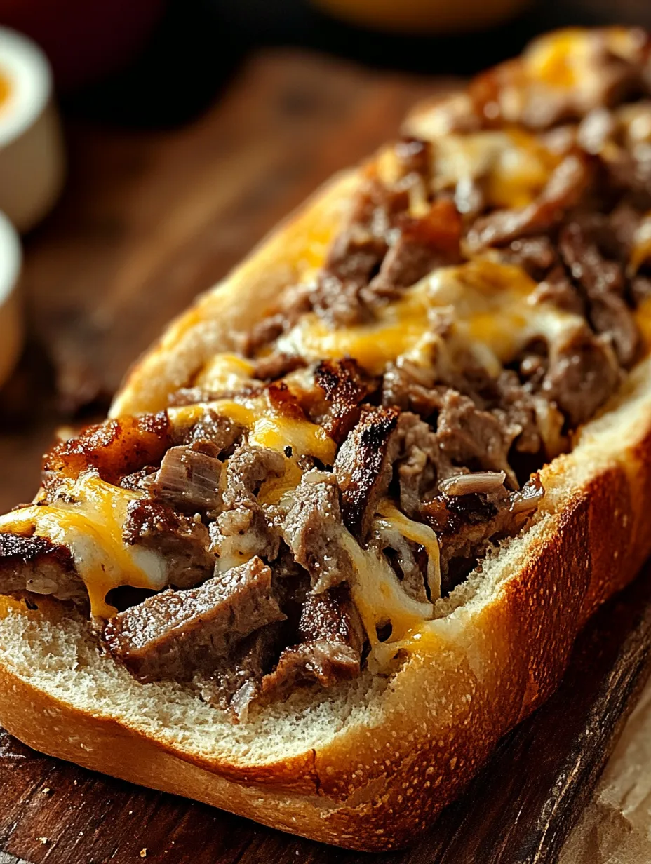 Easy Garlic Philly Cheesesteak Bread Recipe