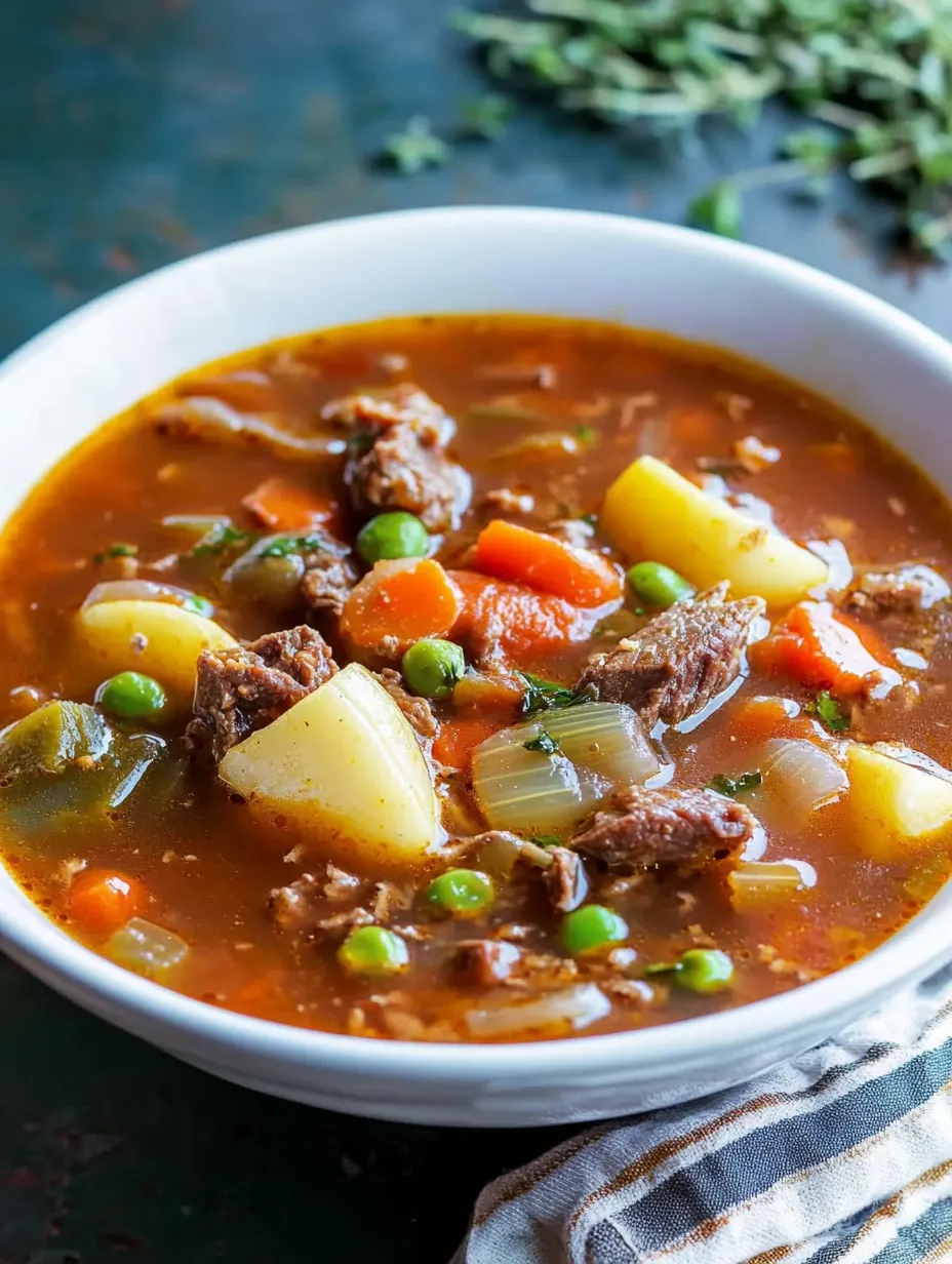 Classic Vegetable Beef Soup Easy