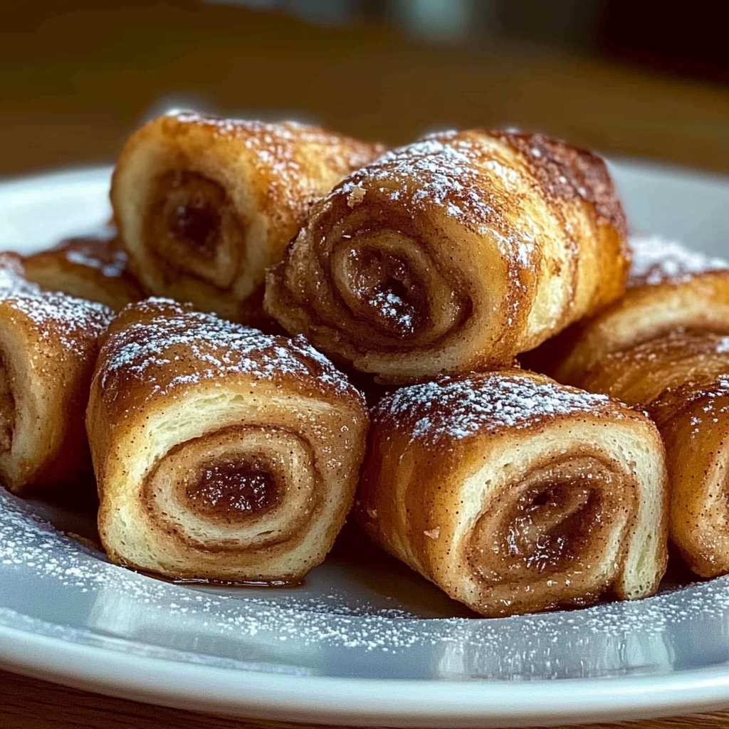 Cinnamon Roll French Toast Roll-Ups