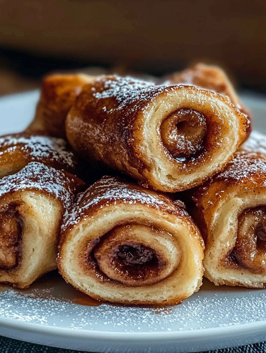 Cinnamon Roll French Toast Roll-Ups Recipe