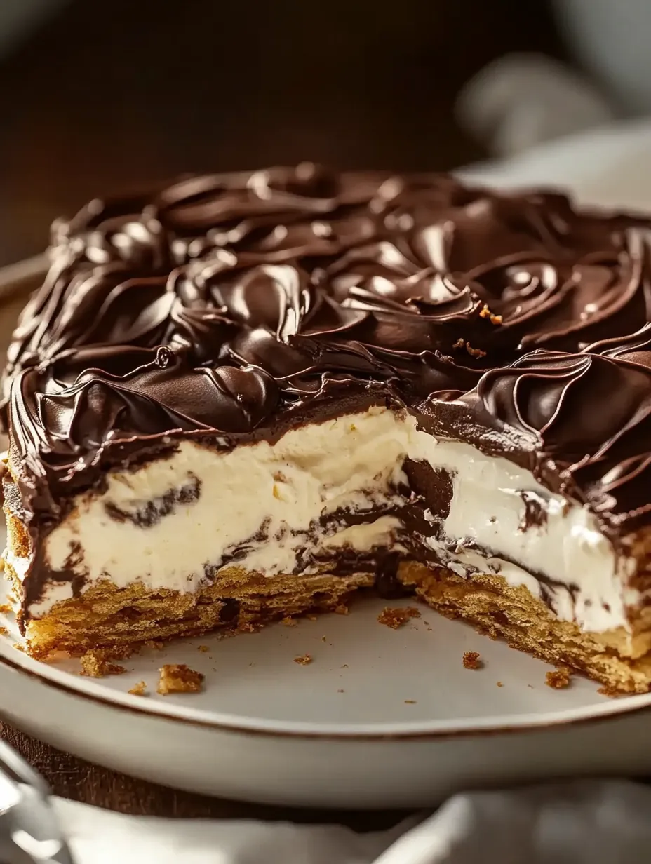 No-Bake Chocolate Eclair Cake Recipe