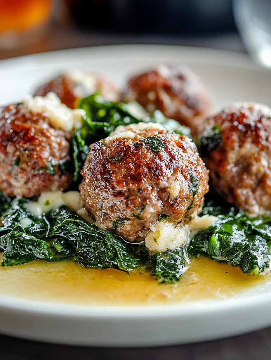 Spinach & Meatballs Recipe