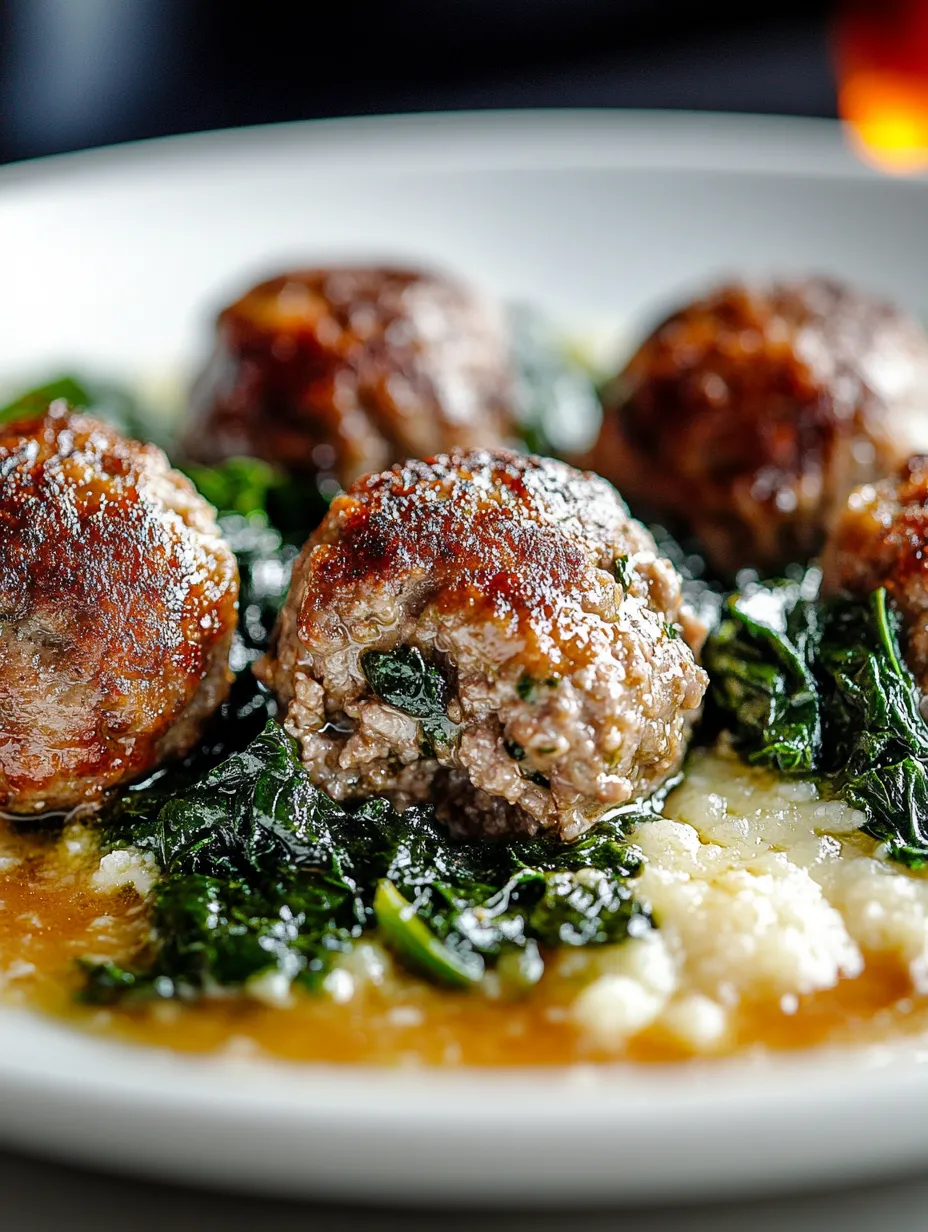 Easy Spinach & Meatballs Recipe