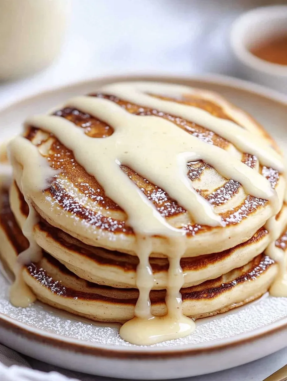 Easy Cinnamon Roll Pancakes