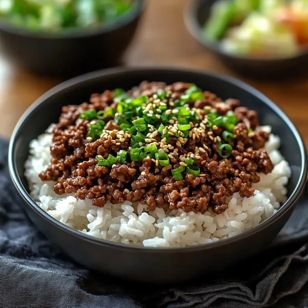 Delicious Korean Ground Beef Bowl