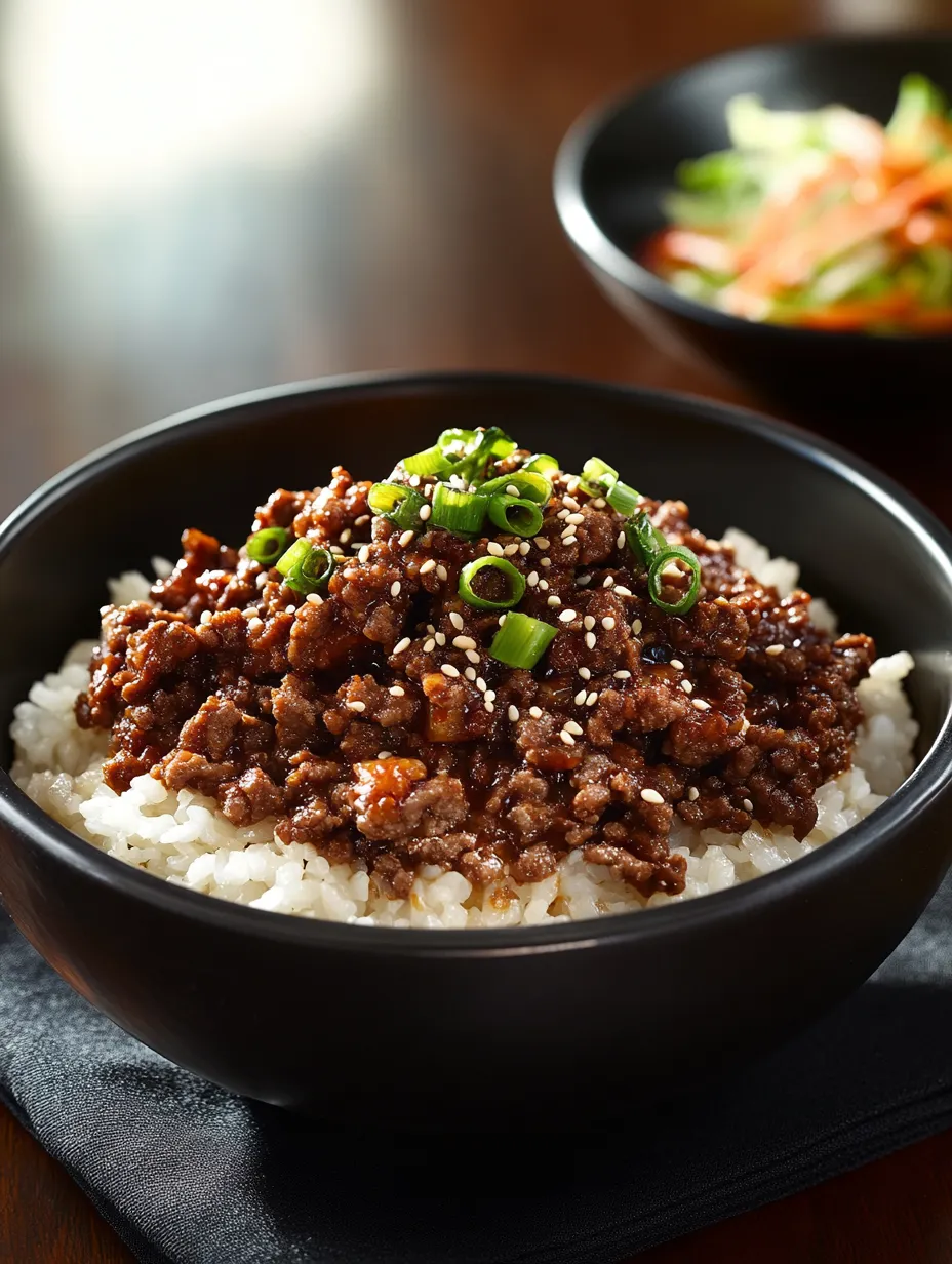 Delicious Korean Ground Beef Bowl Recipe