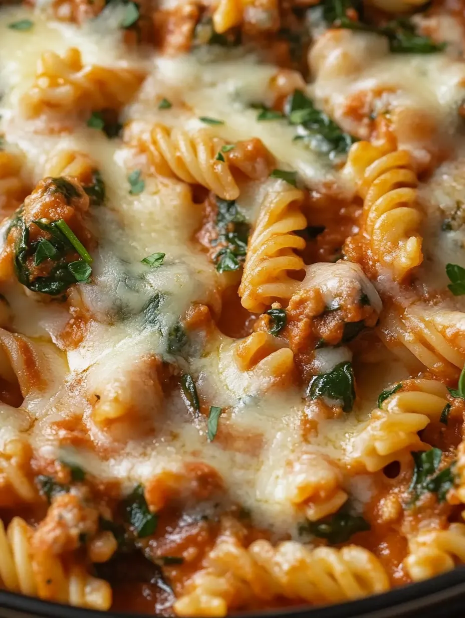 Easy Spinach Ziti Recipe