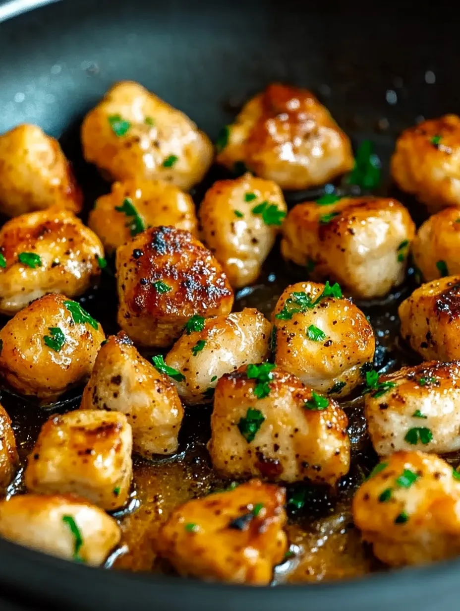 Garlic Butter Chicken Bites Recipe