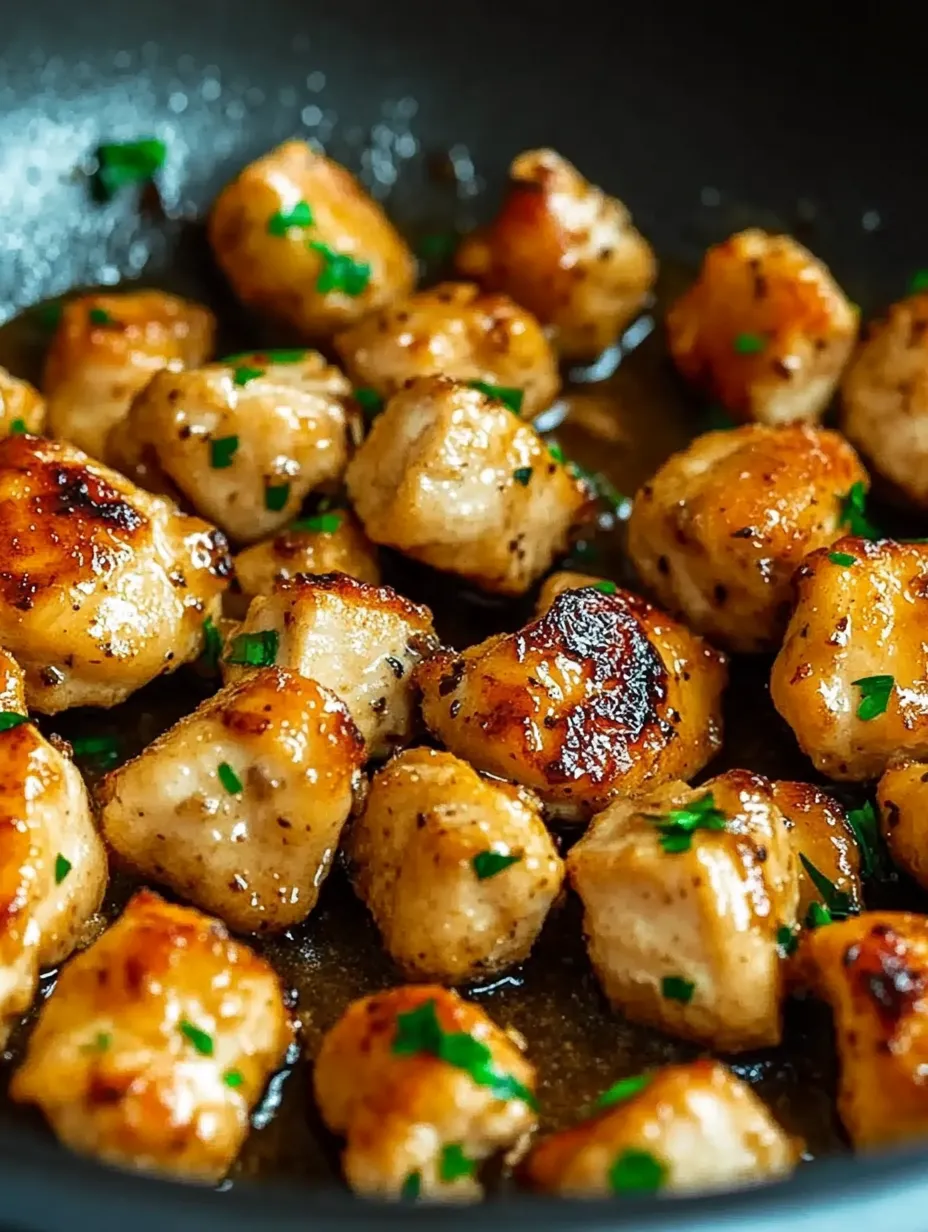 Easy Garlic Butter Chicken Bites Recipe