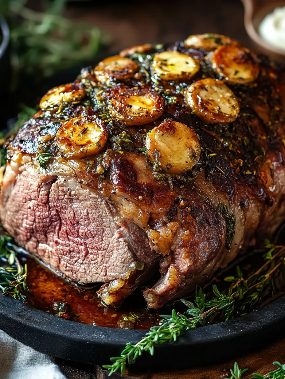 Easter Garlic Butter Roasted Leg of Lamb Recipe