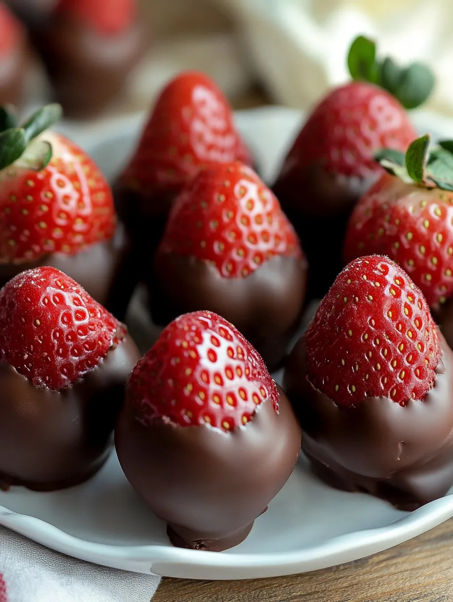 Easy Chocolate Covered Cheesecake Strawberries