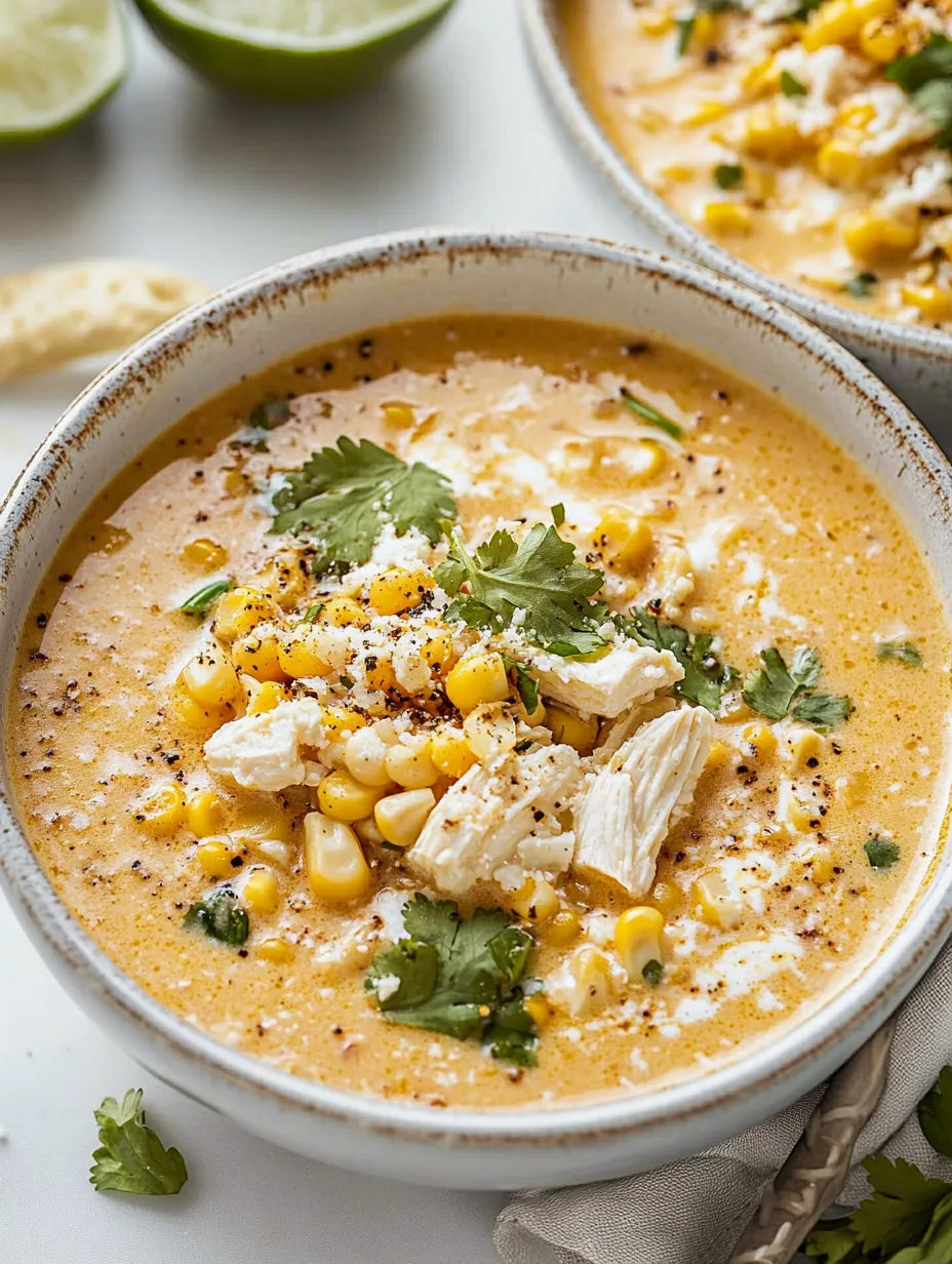 Easy Mexican Street Corn Soup