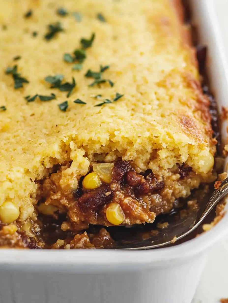 Easy Cowboy Cornbread Casserole Recipe