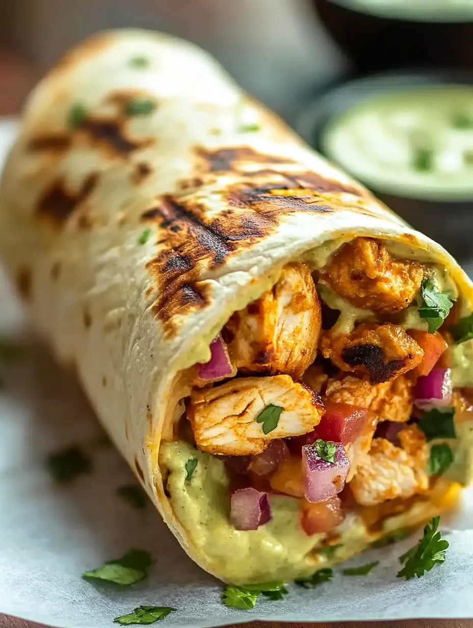 Chipotle Ranch Grilled Chicken Burrito Recipe