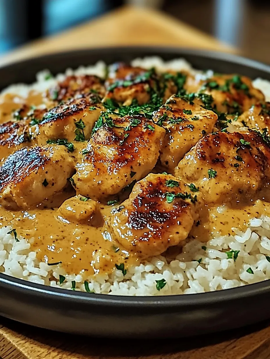 Smothered Chicken And Rice Recipe