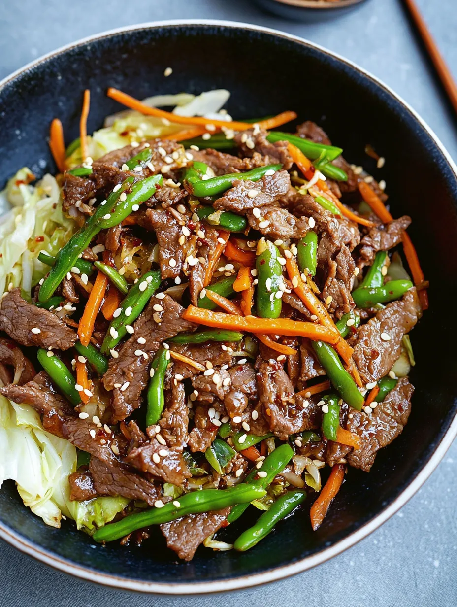 Korean Beef with Vegetables Recipe