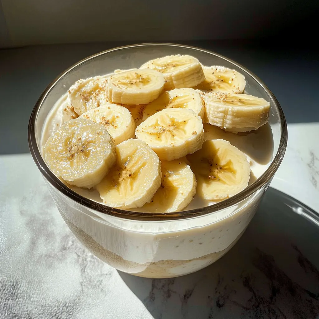 Cottage Cheese Banana Pudding