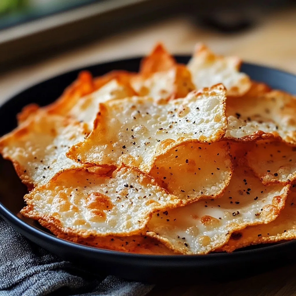 Crispy Cottage Cheese Chips