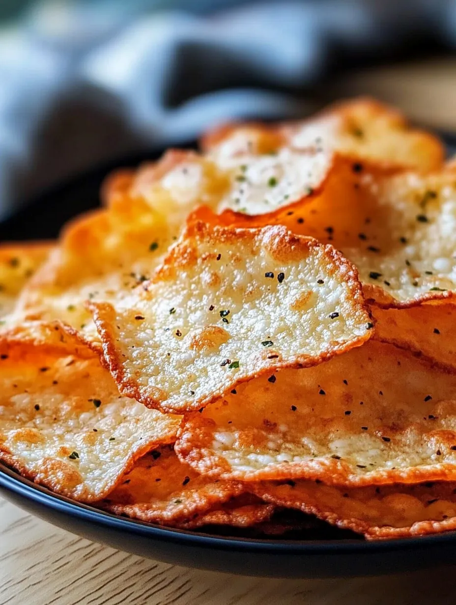 Easy Crispy Cottage Cheese Chips